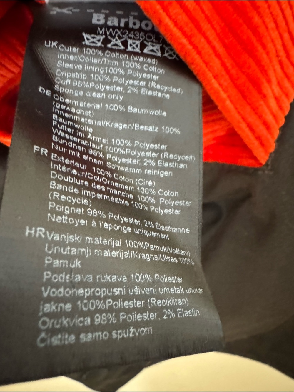Barbour x Flower Mountain Transport Waxed Jacket Fuchsia Small - Picture 6 of 7